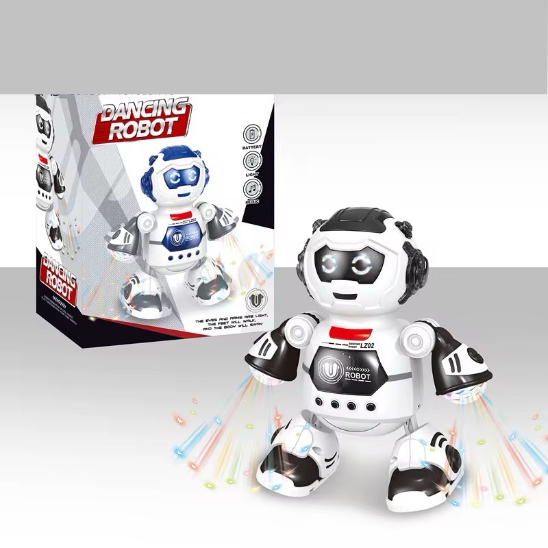 Tancujúca robotická hračka so svetlami a hudbou