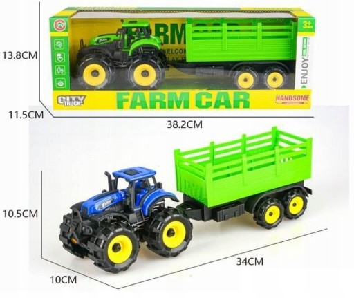Hračkárske vozidlo Traktor Poľnohospodársky stroj 34CM